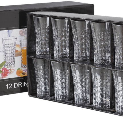 12x Verre Long Drink en verre cristallin - 36cl