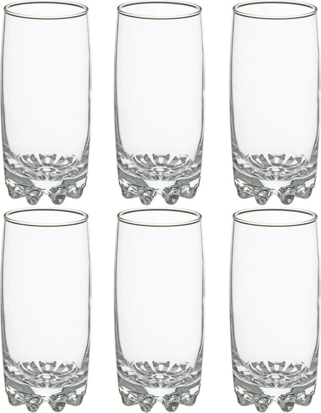 Lot de 6 verres à long drink Tin 380 ml en verre