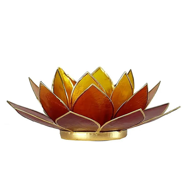 Veilleuse Lotus 3 couleurs bordure dorée