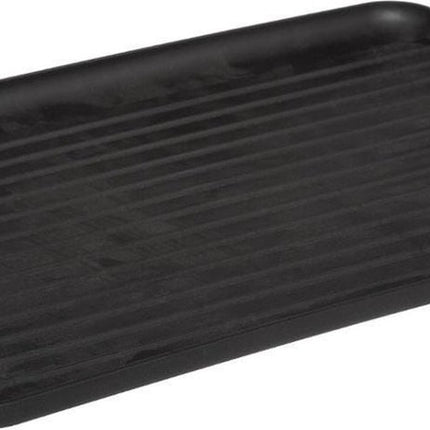 Afdruiprek/afwasrek zwart met lekbak 43 x 32 cm van metaal