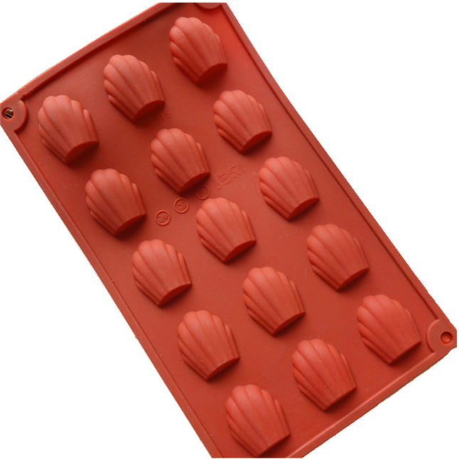 Moule à madeleines en silicone 15 cavités