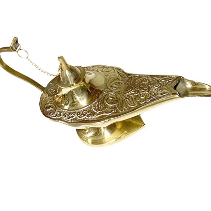 Lampe magique d'Aladdin en or