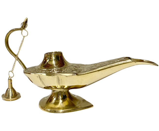 Lampe magique d'Aladdin en or