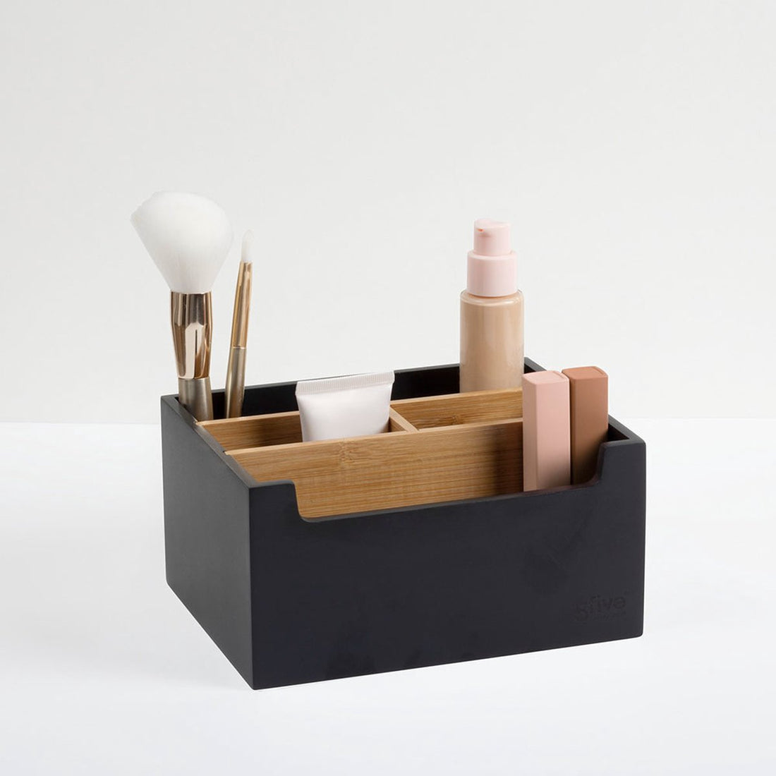 Five® - Make-up organizer - zwart - Medium - zonder lade - Sorteervakken
