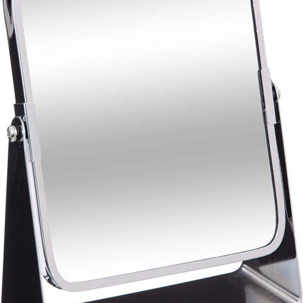 Miroir de maquillage - grossissement x3 - métal - 7 x 20 cm