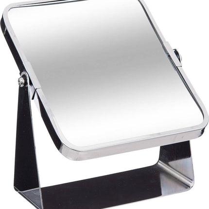 Miroir de maquillage - grossissement x3 - métal - 7 x 20 cm