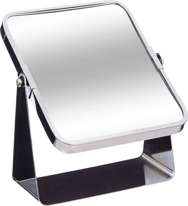 Miroir de maquillage - grossissement x3 - métal - 7 x 20 cm