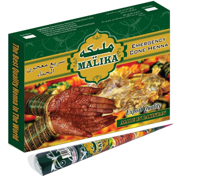 Malika Pâte de Henné Cône - tube marron foncé