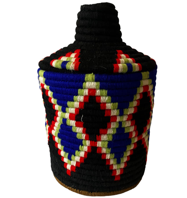 Panier berbère coloré fait main