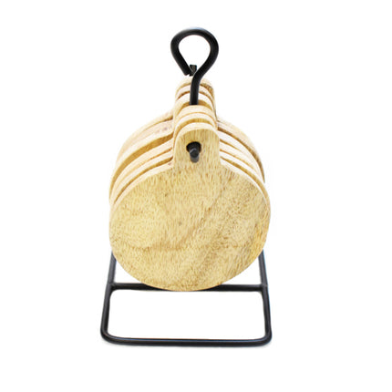 Sous-verres ronds en manguier