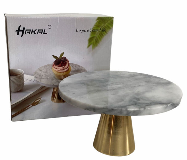 Plateau en marbre sur piètement en cuivre