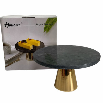 Plateau en marbre sur piètement en cuivre