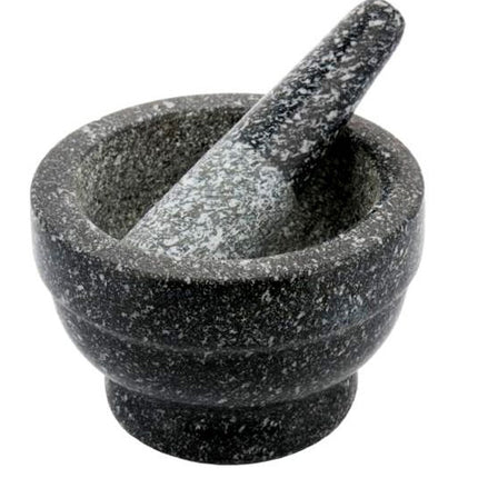 Mortier et pilon en marbre Ø12x8cm
