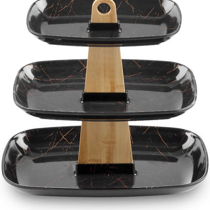 Étagère aspect marbre – 3 niveaux