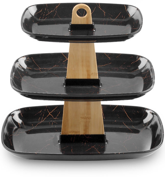 Étagère aspect marbre – 3 niveaux