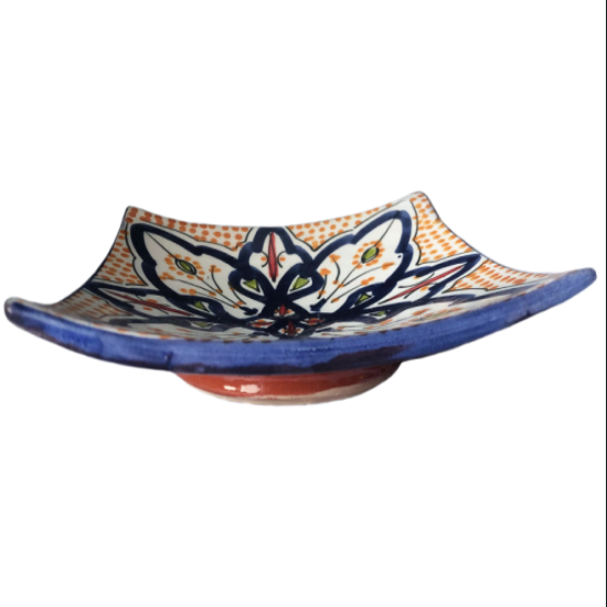 Platte schaaltje 16x16 cm