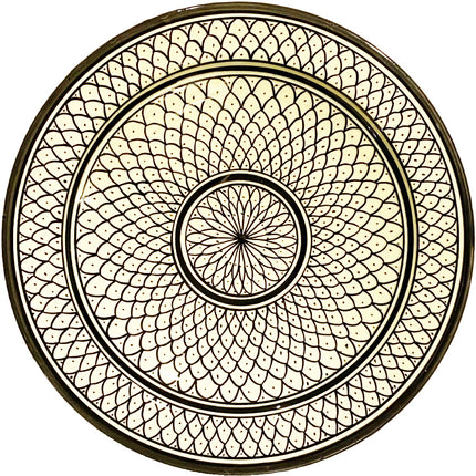 Plat marocain - Peint à la main Ø 35