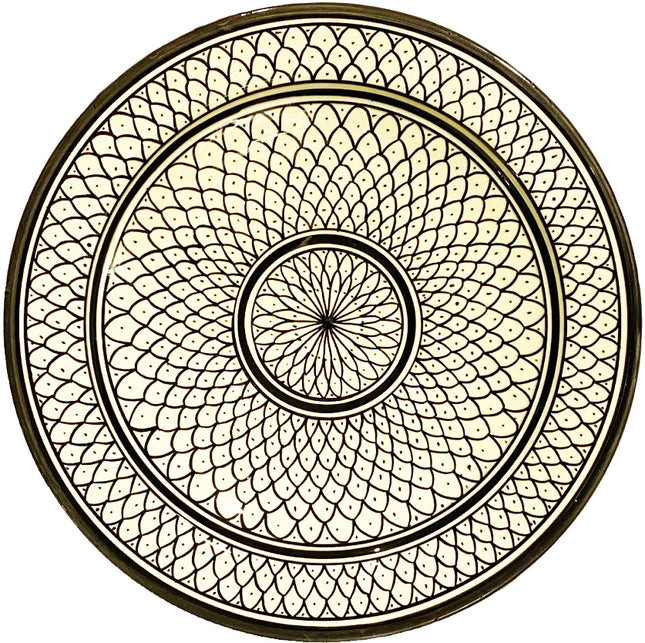 Plat marocain - Peint à la main Ø 35