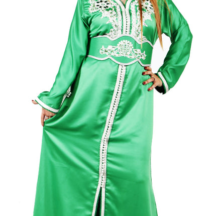 Kaftan traditionnelle verte