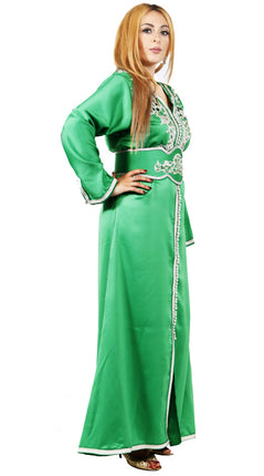Kaftan traditionnelle verte