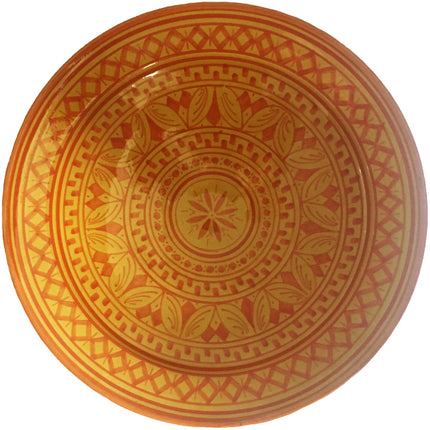 Plat marocain fait main jaune ø 35 cm