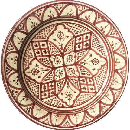 Plat Marocain Fait Main Ø 35 cm