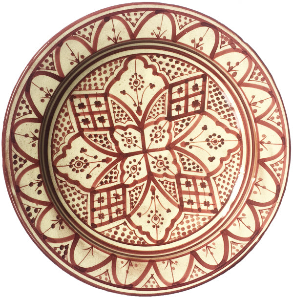Plat Marocain Fait Main Ø 35 cm