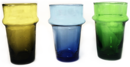 Verre soufflé teinté