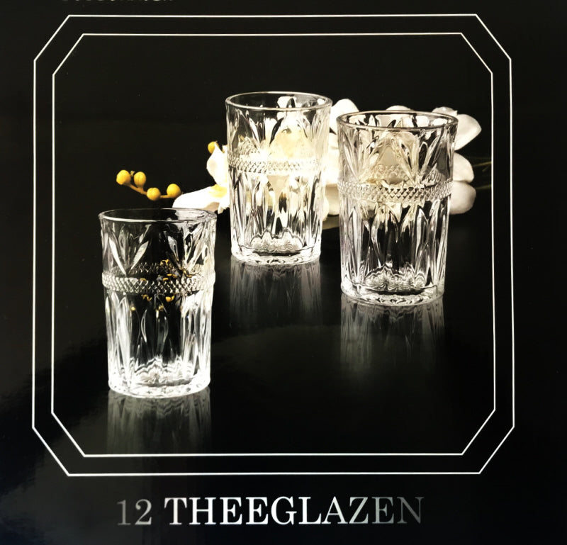 Gläser, transparent, 12 Stück