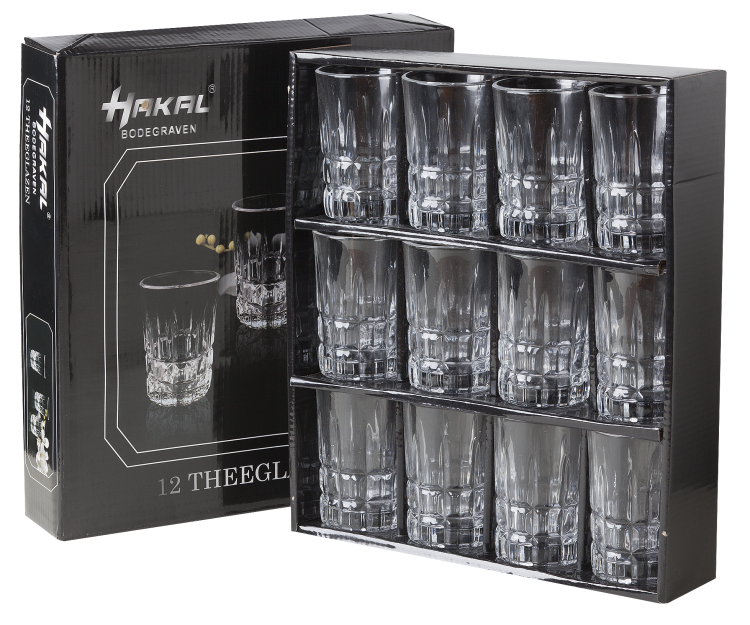 Transparante Drinkglazen – Set van 12 – Gehard Glas