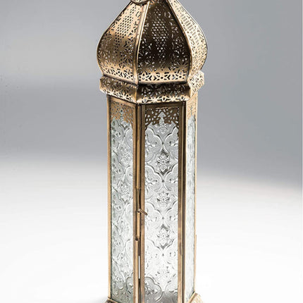 Grande Lanterne marocaine antique en laiton