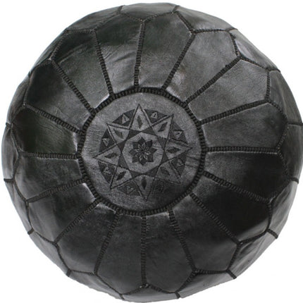 Pouf marocain noir
