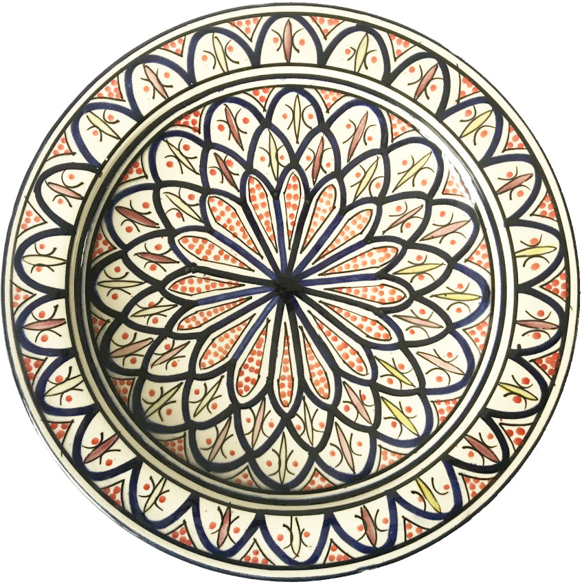 Marokkanische Schale Handgefertigt 35 cm