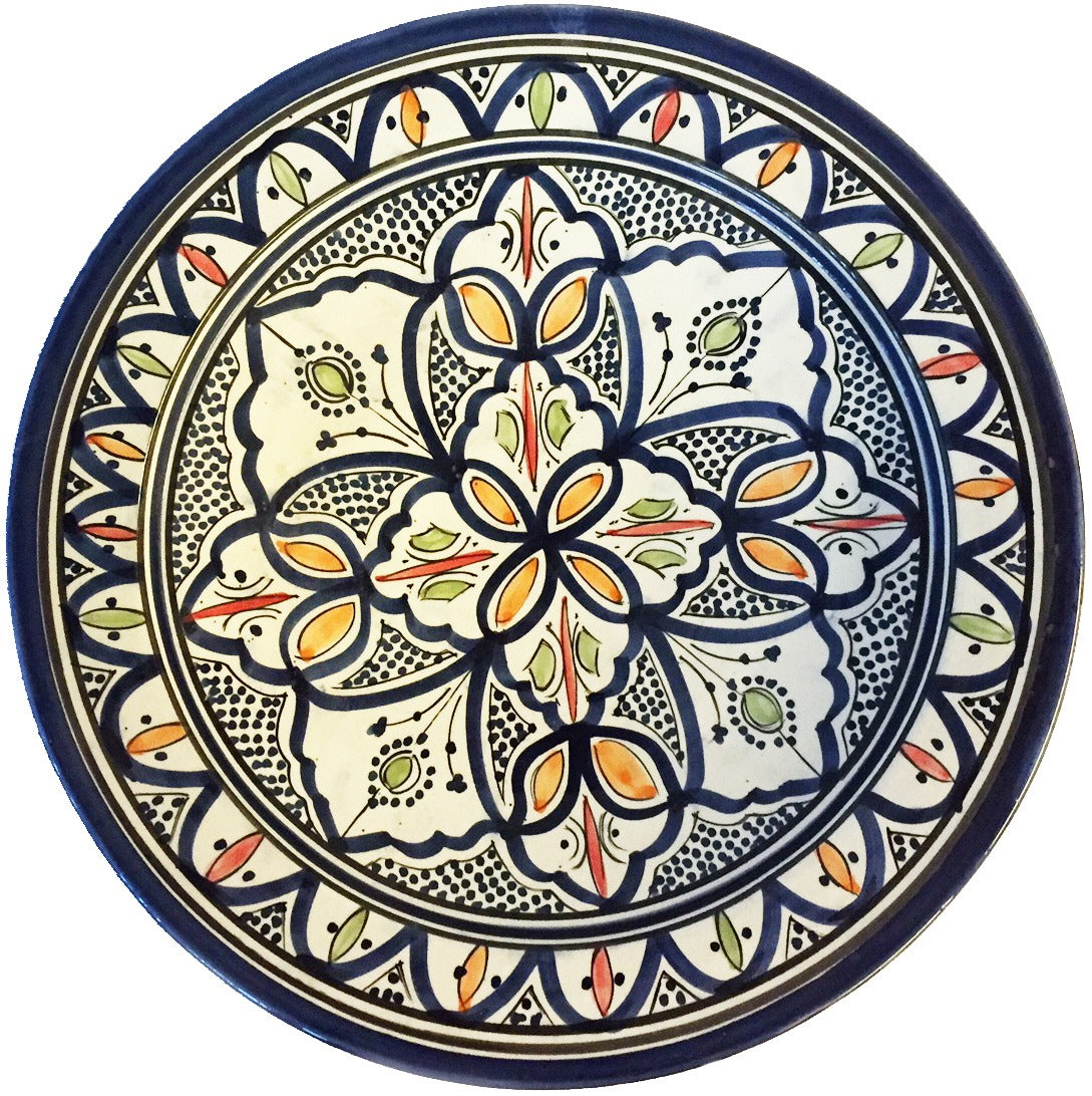 Marokkanische Schale Keramik 35 cm