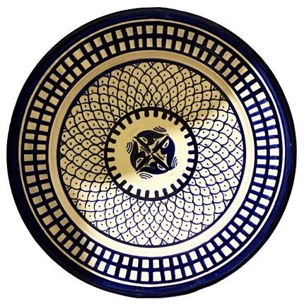 Assiette authentique marocaine en faïence Ø 26
