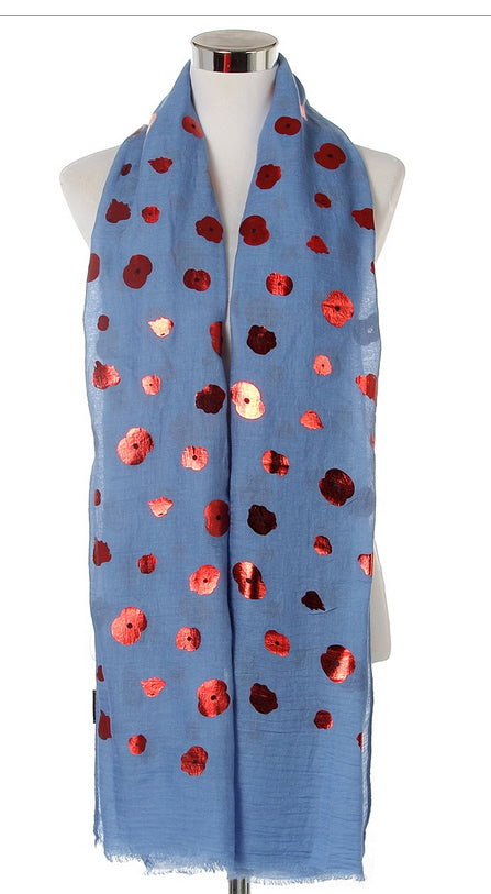 Sjaal print bloemetjes