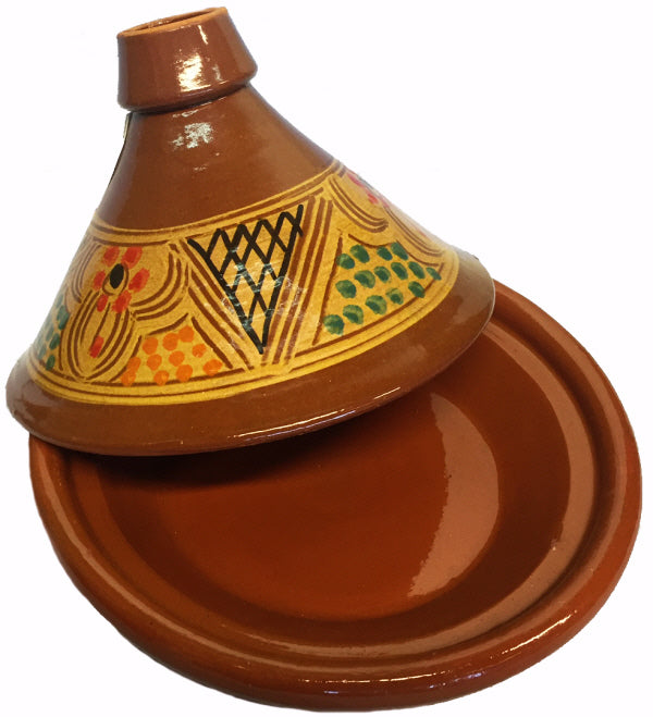 Slaoui tajine Ø 26 cm – handgemaakte Marokkaanse kooktajine van aardewerk – foto 2