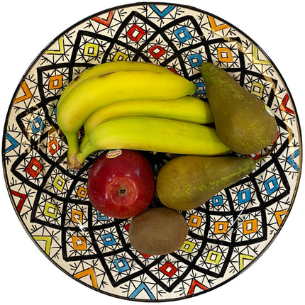 Plat marocain en céramique Ø35