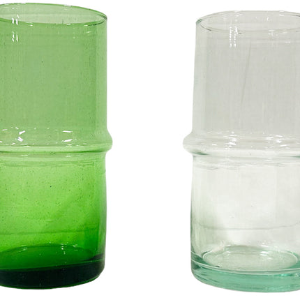 Vase marocain soufflé en verre recyclé