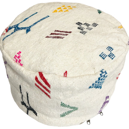 Pouf marocain kelim berbère vintage