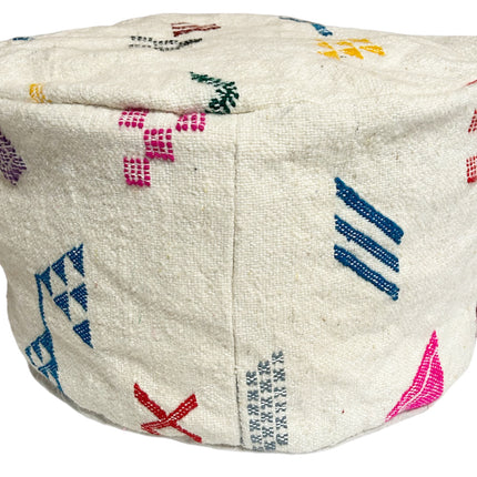 Pouf marocain kelim berbère vintage