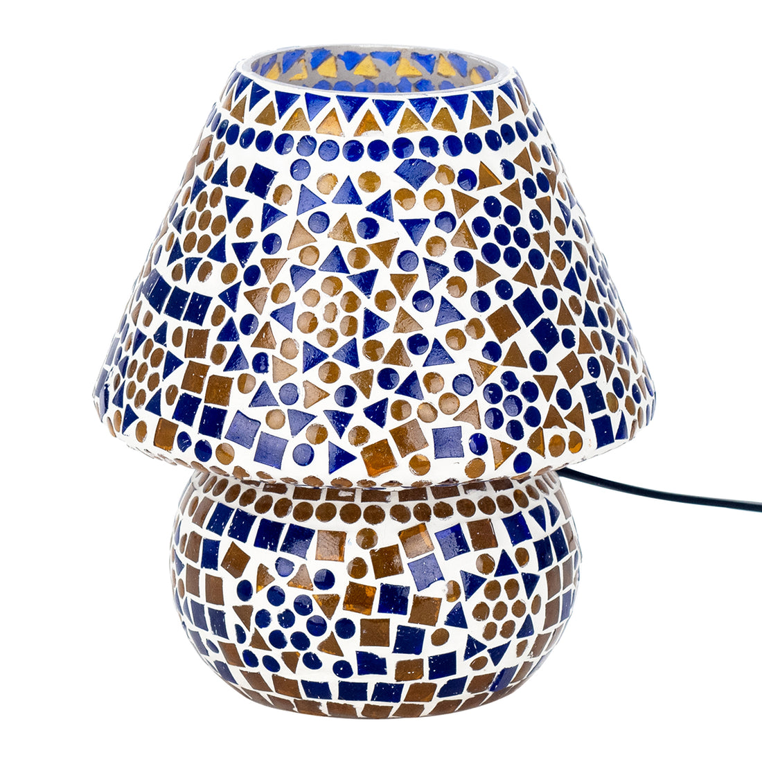 Mozaïek Tafellamp | Marokkaanse Lamp, Veelkleurig -  23 cm