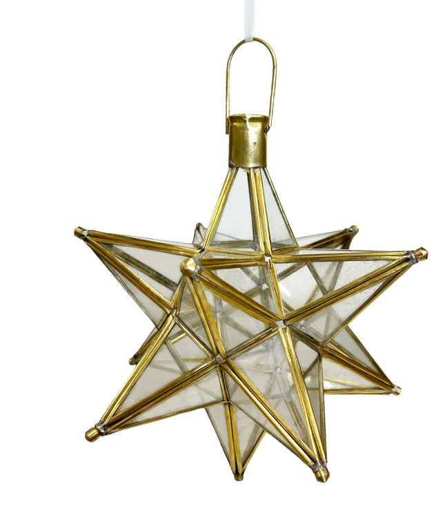 Lanterne marocaine en laiton étoile