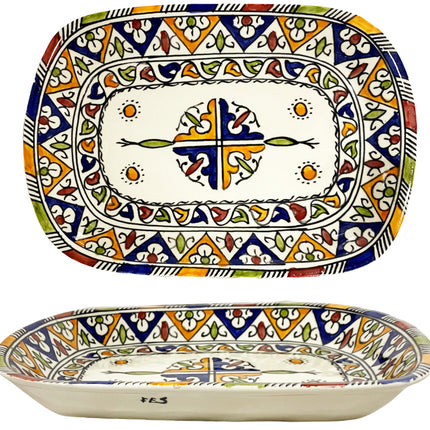 Plat marocain multicolore