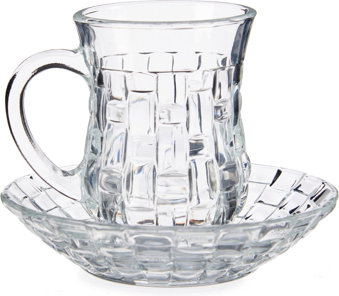 Marokkaanse theeglazen met schotel – set van 4, 125 ml – foto 2