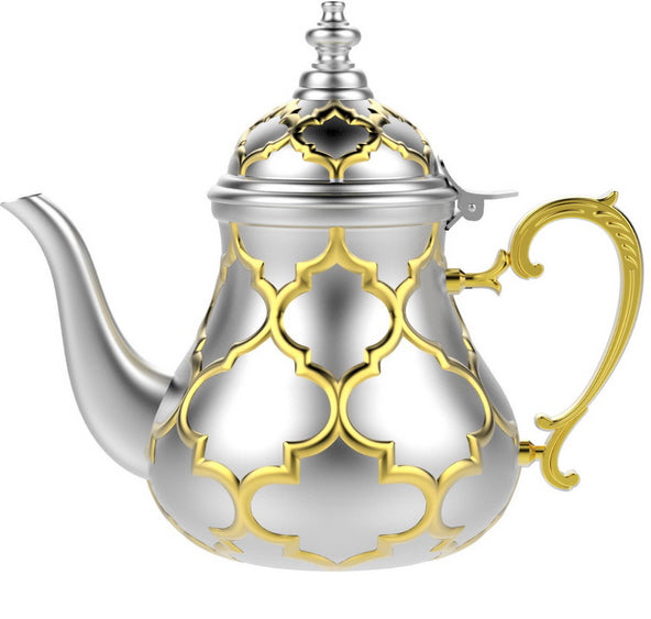 Marokkaanse Theepot zilver- Goud