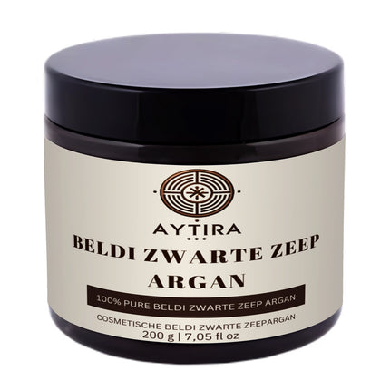 Aytira Beldi Savon Noir Argan – Savon Noir Marocain Naturel à l'Huile d'Olive 200g