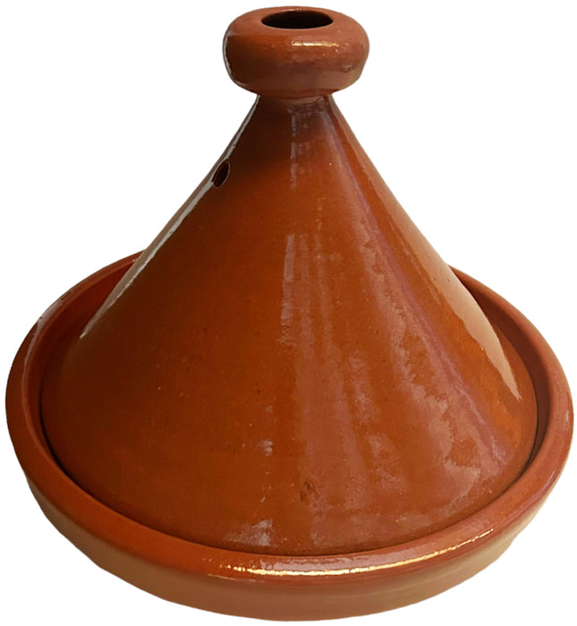 Tajine marocaine authentique en poterie Marrakech 30 cm