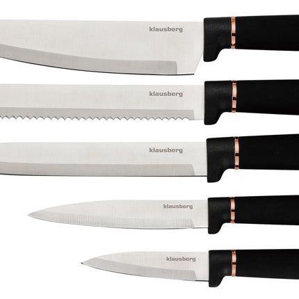 Klausberg – Ensemble de couteaux et planches à découper 10 pièces