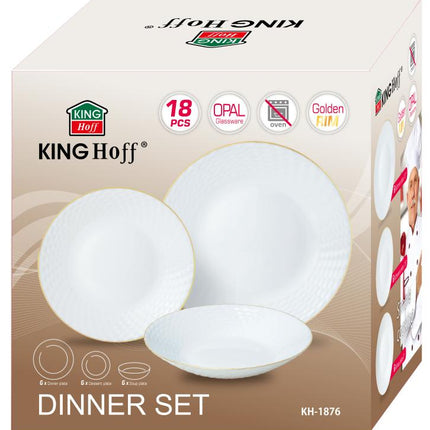 Kinghoff Service de table – Luxe et fonctionnalité avec des accents dorés